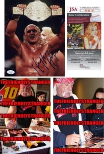 Hulk Hogan signed "WCW CHAMPION" 8x10 Photo PROOF wwe nWo wwf JSA COA Rare - Picture 1 of 6