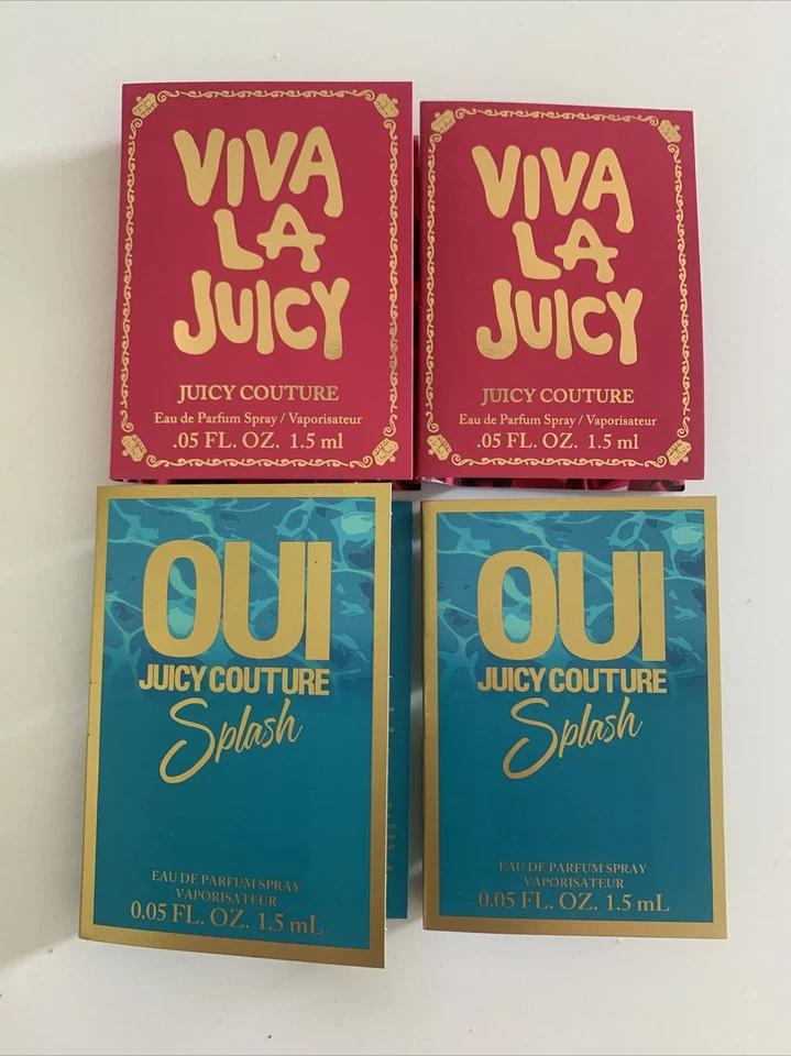 Perfume Juicy Couture Viva La Juicy Oui Splash EDP 4 muestras 0,05 oz / 1,5 ml NUEVO Foto 1 de 1