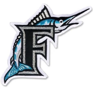 Florida Marlins Replica Sleeve Jersey 'F' Fish Sleeve Team Logo Patch Baseball - Picture 1 of 1