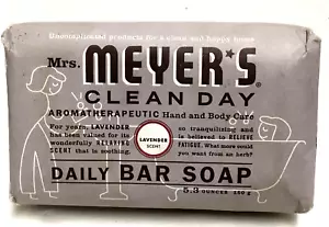 2 MEYER'S Bar Soap Clean Day Daily Aromatherapeutic Lavender Scent /Palm Oil 5.3 - Picture 1 of 4