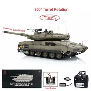 1/16 7.0 Henglong Metal Driving Gearbox BB IR 360 RC Tank 3958 IDF Merkava MK IV - Picture 1 of 24