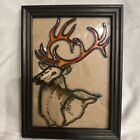Art Work Painted Glass Deer
