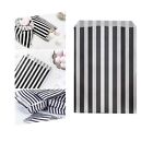 100 x Striped Candy Paper Bags Christmas Sweet Bag for Buffet Treats 7 in x 9 in