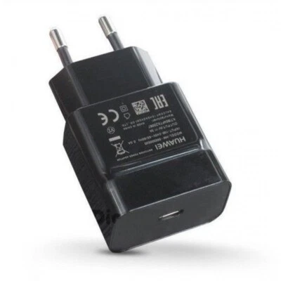 Huawei 3Amp Fast EU 2 Pin Charger 18w for P40 Pro P30 Pro P30 Honor   - Black - Image 1 of 3