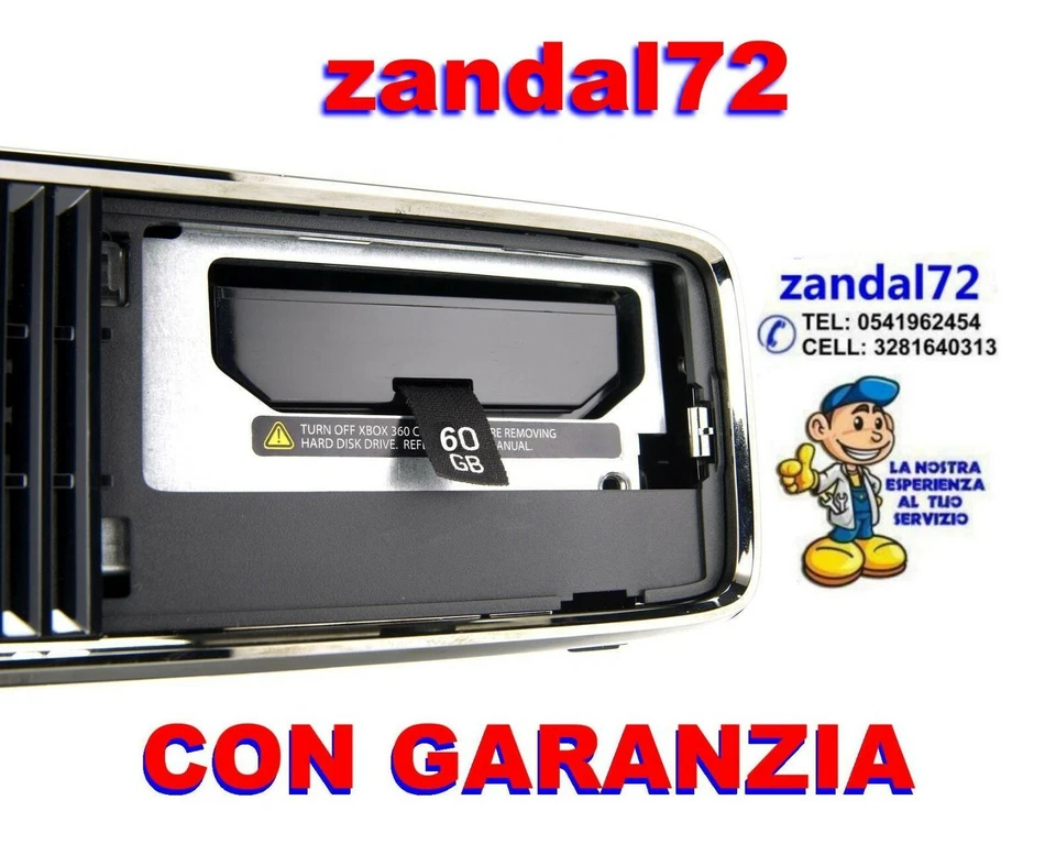 HARD DISK DA 60GB X XBOX360 XBOX360E SLIM HARD DRIVE DA 60GB DISCO RIGIDO - Immagine 1 di 1