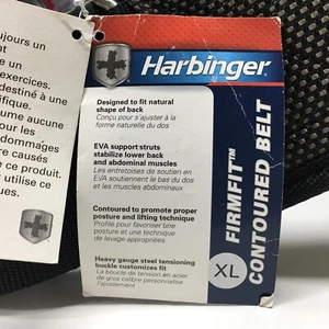 HARBINGER XL Weightlifting Belt 7.5-inch FIRMFIT Contoured Belt Bodybuilding NEW - Picture 1 of 16