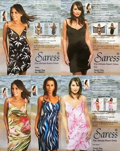 Saress The Ultimate Beach Dress Various uk 8 10 14 16 Beach cover up swim sarong - Picture 1 of 12