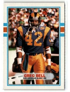 1989 Topps FOOTBALL #127 Greg Bell Los Angeles Rams - Picture 1 of 2