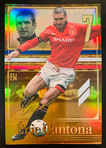 2014 Panini Football League Legend Eric Cantona Manchester United refractor card