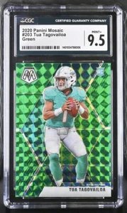 Tua Tagovailoa 2020 Panini Mosaic Green CGC Mint+ 9.5 Rookie - Picture 1 of 2