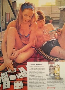 1972 Smirnoff Vodka Vintage Original Print Ad - Adams Apple - Bild 1 von 2