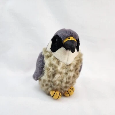 K & M Peregrine Falcon Plush Stuffed Toy 6" Sound Box Lovey Hawk Bird Audubon - Image 1 of 4