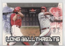 2003 Fleer Genuine Long Ball Threats Jim Thome Pat Burrell #2LB HOF