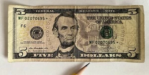 5 dollar bill star note 2013 - Picture 1 of 3