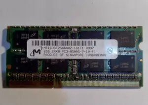 Micron 2GB PC3-8500S-7-10-F1 DDR3-1066MHz MT16JSF25664HZ-1G1F1 Memory RAM - Picture 1 of 1