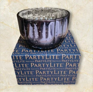 Partylite AFTER DARK LARGE TEALIGHT HOLDER #P93412 New In Box 3-1/2”w X 2-1/4” h - Picture 1 of 3