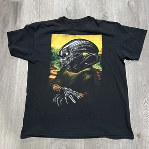 Vintage Alien x Mona Lisa Large Tshirt - Picture 1 of 4