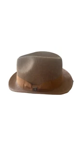 Stacy Adams MILAN STYLE Fedora hat Large Tan - Picture 1 of 4