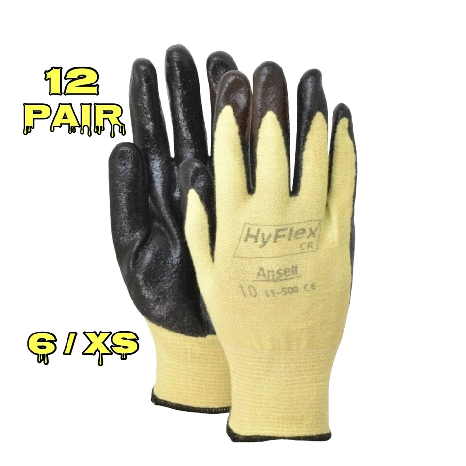 Ansell Hyflex 11-500 Size 11 Gloves 12 Pair