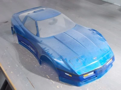 RM-17 ZR-1 Corvette Body (Blue) - Kyosho Ultima 2 Scale Car series / Rampage ZR1 - Image 1 of 4
