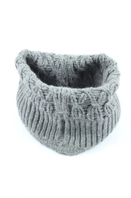 NO.L.ITA Scaldacollo Donna Sciarpa grigio chiaro stile casual - Immagine 1 di 4