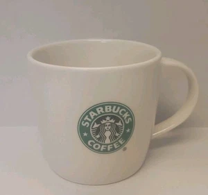 Starbucks weiß mit grün klassischer Meerjungfrau Sirene Logo 12 Oz Kaffeetasse Becher - Bild 1 von 7