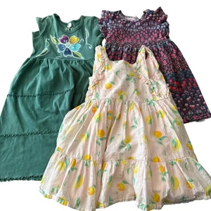 Girls Size 5T–6 Dress Lot of 3 OshKosh Baby Gap Summer Floral Fruit Print - Picture 1 of 7