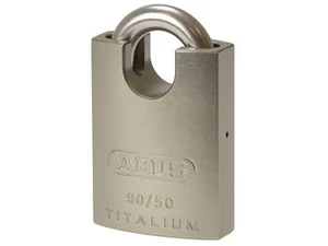ABUS 90RK/50 TITALIUM™ Kunci Gembok Closed Shackle Berkad - Picture 1 of 4