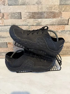 Clarks Mo Three Active Air Black Leather Loafers Slip On Shoes - Mens UK 10.5 - Picture 1 of 4
