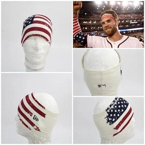 Philadelphia Phillies Team Issued Player Harper Style USA Headband Cap Not Nike  - Picture 1 of 1