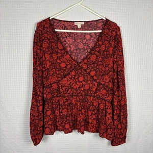 Knox Rose Babydoll Oberteil Damen XL Y2K Dark Fairy Grunge Whimsigoth Metallic Boho - Bild 1 von 10