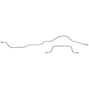 Rear Axle Brake Lines Drum Brake 1995-01 Jeep Cherokee XJ OE Steel 2pc - Picture 1 of 9