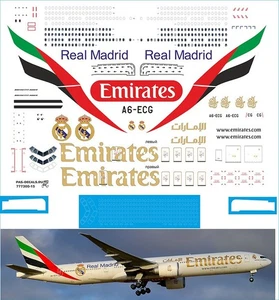 PAS-Decals 1/144 Boeing 777-300ER - Special Livery Real Madrid - Laser Decal - Bild 1 von 1