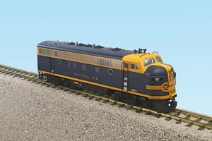 USA Trains G Scale R22385 SANTA FE F7 A UNIT BLUE/YELLOW - Picture 1 of 1