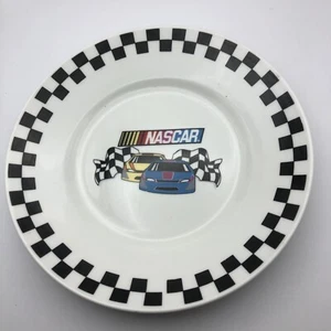 Vintage NASCAR Luncheon Plate by Gibson Checkered Race Car Design 9” - Picture 1 of 3