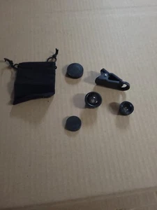 LOT OF 8 3in1 Clip On Camera Lens 180° Fisheye+Wide Angle+Macro android & iphone - Picture 1 of 3