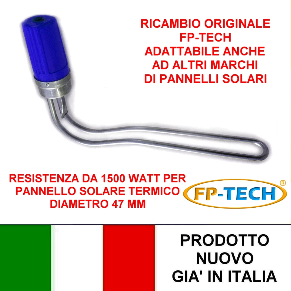 RESISTENZA 1500 WATT PER PANNELLO SOLARE TERMICO ACQUA CALDA CIRCOLAZIONE NATURA - Immagine 1 di 1