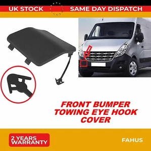 STOßSTANGE VORNE ABSCHLEPPÖSE HAKEN ABDECKUNG FÜR RENAULT MASTER MK3 VAUXHALL MOVANO NISSAN - Bild 1 von 7