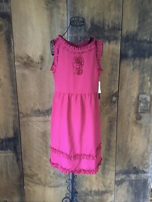 Nuevo con etiquetas Vestido Miss Sixty ROSA Con Volantes 4 Foto 1 de 3