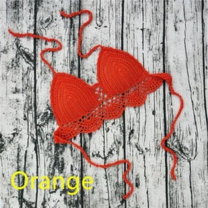 Women sexy Bikini Top Crochet Bikini Top Boho Goddess Beach swimsui clothing Top - Picture 1 of 13