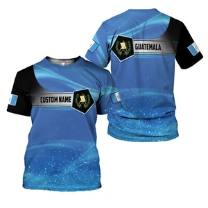 Personalized Name Guatemala Shirt Guatemala Jersey Guatemalan Pride T-Shirt Guat - Picture 1 of 4