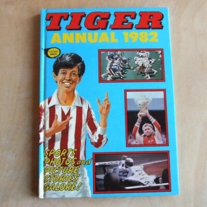 Tiger Annual 1982 (IPC Fleetway) sports comic football motor racing - Imagen 1 de 16