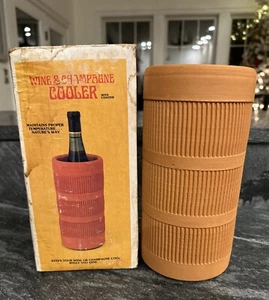 VTG American Container Co Terra Cotta Clay Wine and Champagne Cooler - Picture 1 of 9