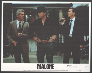 Malone #7 1987-original 11"x14" lobby card-Cliff Robertson-Alex Diakun-Brooks...