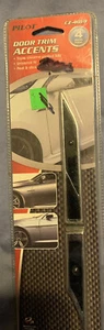 Pilot CZ-4018 Automotive 4 pc. Door Trim Accents Universal Fit Black & Chrome  - Picture 1 of 9