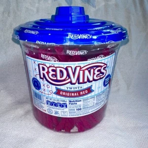 Nueva bañera de fútbol Red Vines original Red Twists regaliz 3,5 lb edición limitada - Imagen 1 de 8