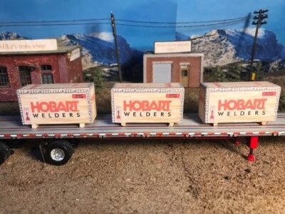 Juego de 3 carga remolque escala 1/64 CAMIÓN CARGA DE DIVERSIÓN HOBART ertl, dcp, semi Foto 1 de 3