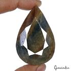 Certified 380 Ct Natural Untreated Brown Sapphire Pear Faceted Gems For Pendant
