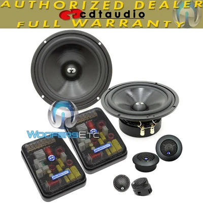 CDT AUDIO HD-62US 6.5" 200W RMS 2-WAY STAGEFRONT COMPONENT UPSTAGE SPEAKERS NEW - Image 1 of 2