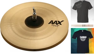 Sabian AAX 15" Medium Hi Hats Natural Finish Cymbals Bundle & Save Auth Dealer - Picture 1 of 5